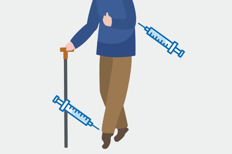ボトックス治療のイメージイラスト
